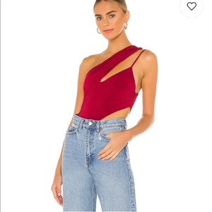 H:ours bodysuit dark red